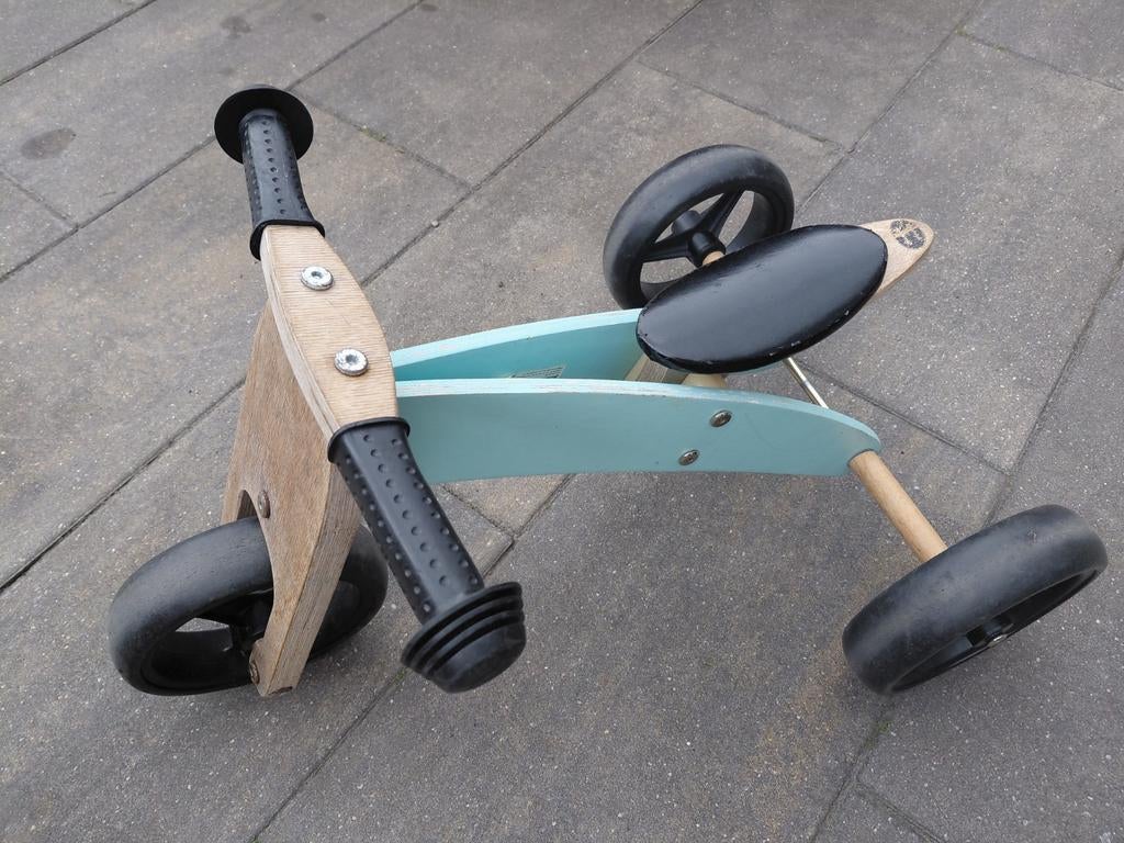 Houten 3-wieler (om te bouwen tot 2 wieler), Kinderen en Baby's, Speelgoed | Buiten | Skelters, Ophalen, Gebruikt, Overige merken
