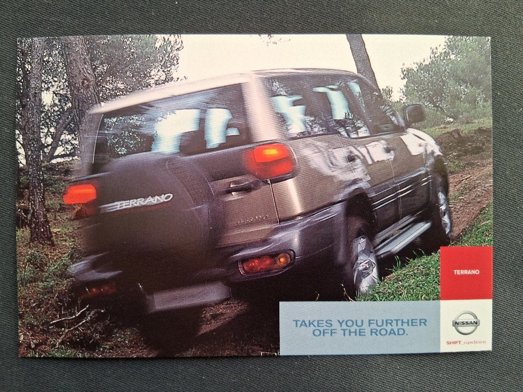 promotie annsichtkaart Nissan Terrano, Ophalen of Verzenden, Zo goed als nieuw, Nissan