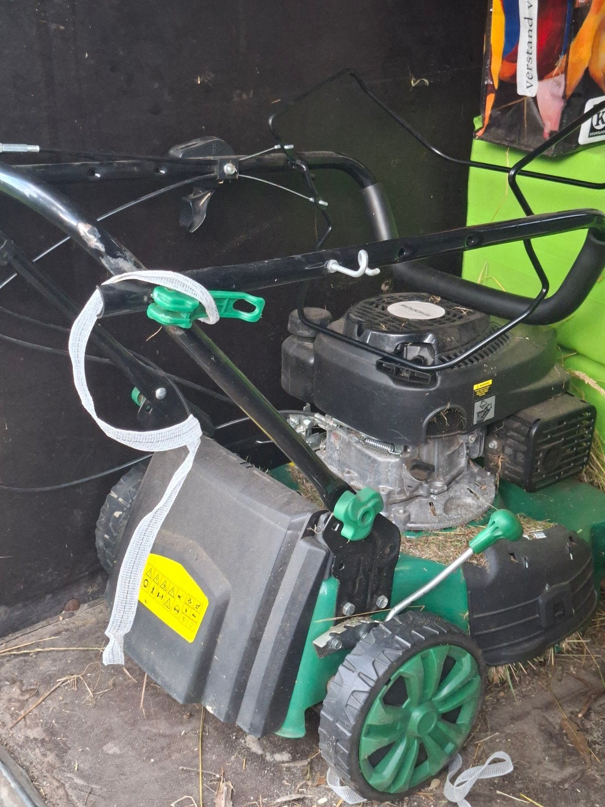 Benzine grasmaaier Rhodos - aandrijving defect, Tuin en Terras, Grasmaaiers, Ophalen, Cirkelmaaier, Gebruikt, 40 t/m 49 cm