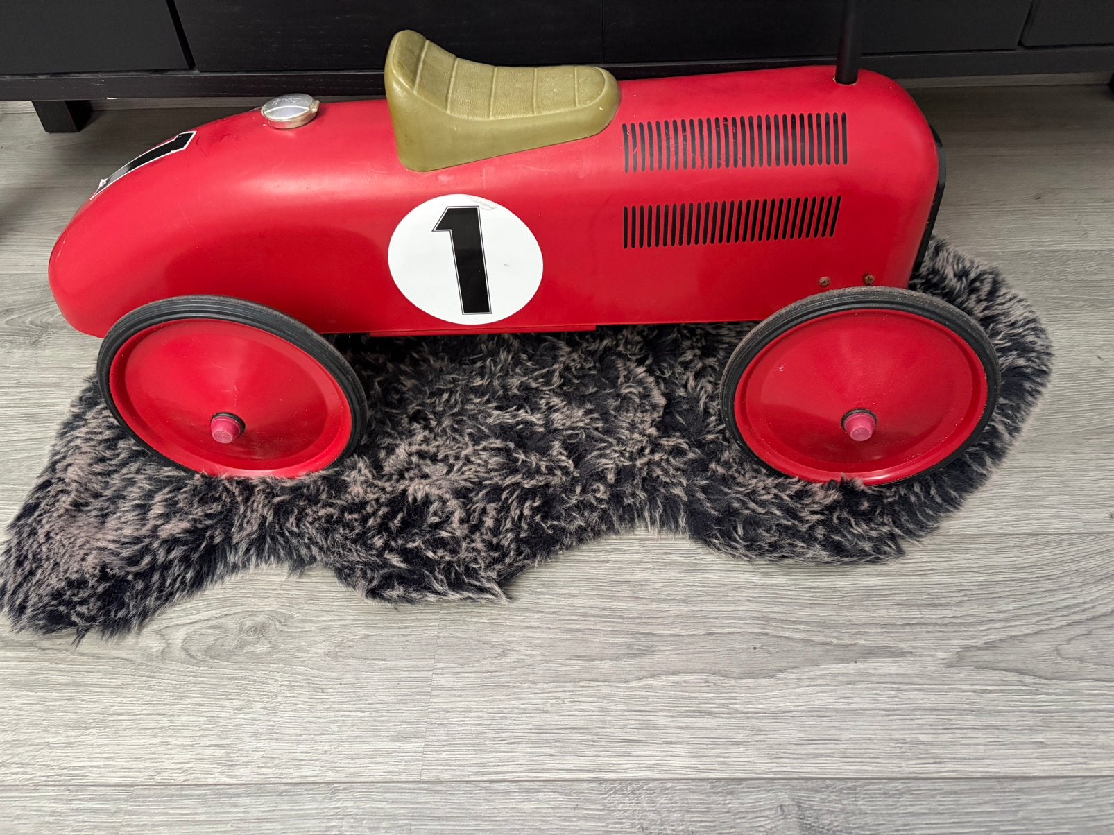 Vintage speelgoed loop raceauto metaal, Ophalen of Verzenden, Zo goed als nieuw