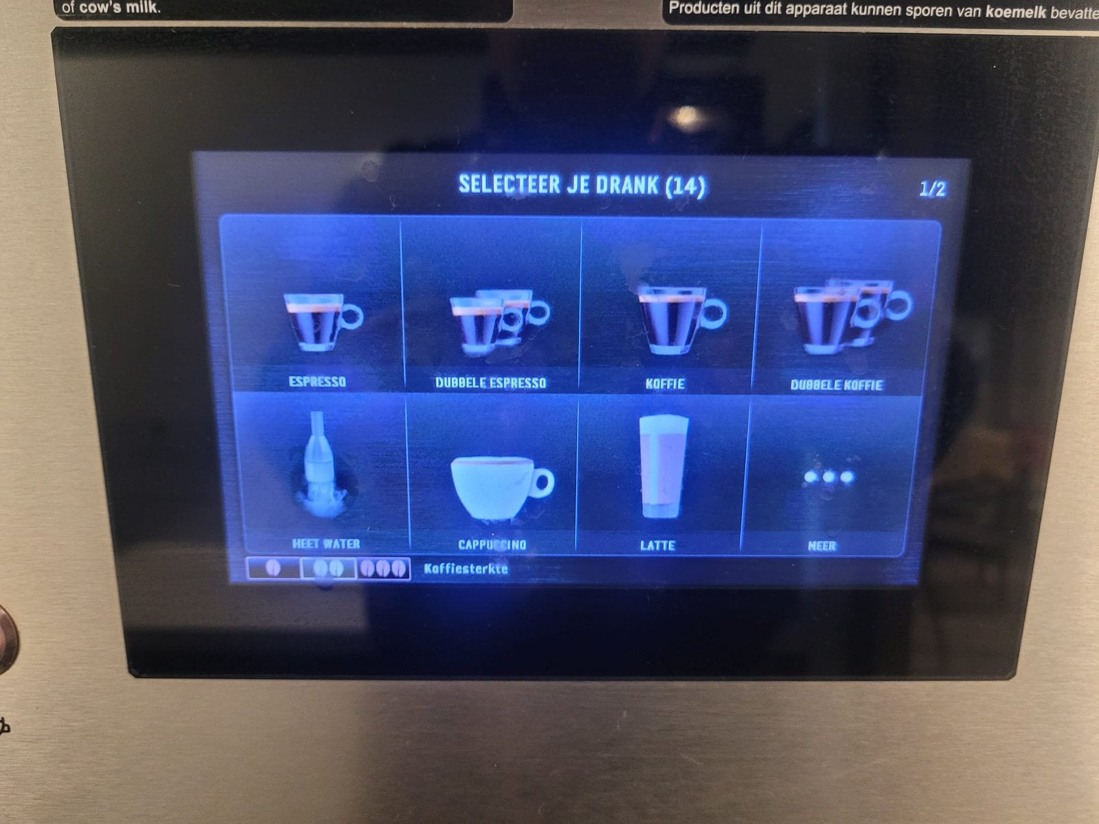 Shaerer Koffieautomaat bonen met melkkoel 230V Horeca, 10 kopjes of meer, Ophalen, Koffiemachine