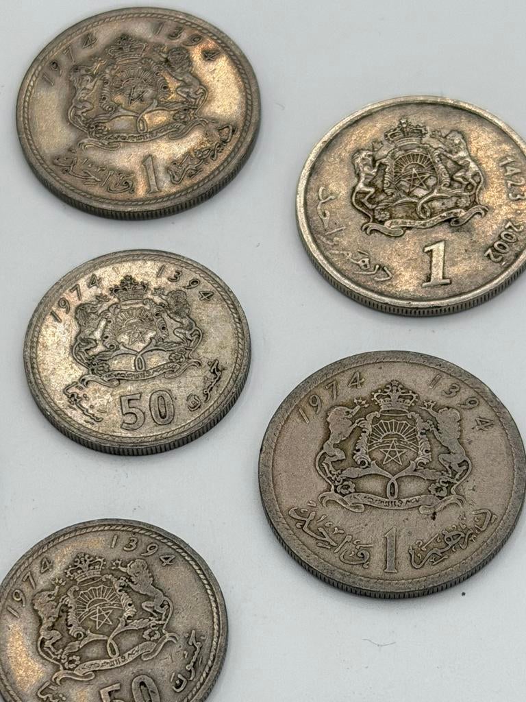 Set oude Marokkaanse munten, Postzegels en Munten, Ophalen of Verzenden