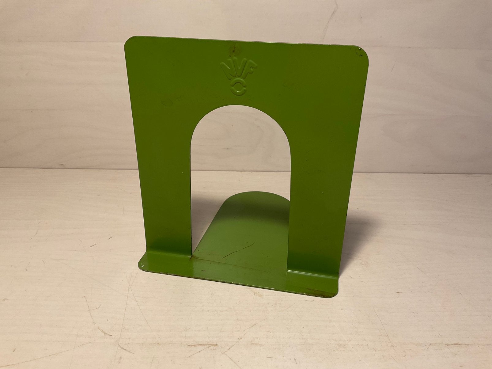 Vintage NVF boekensteun groen, Ophalen of Verzenden, Gebruikt