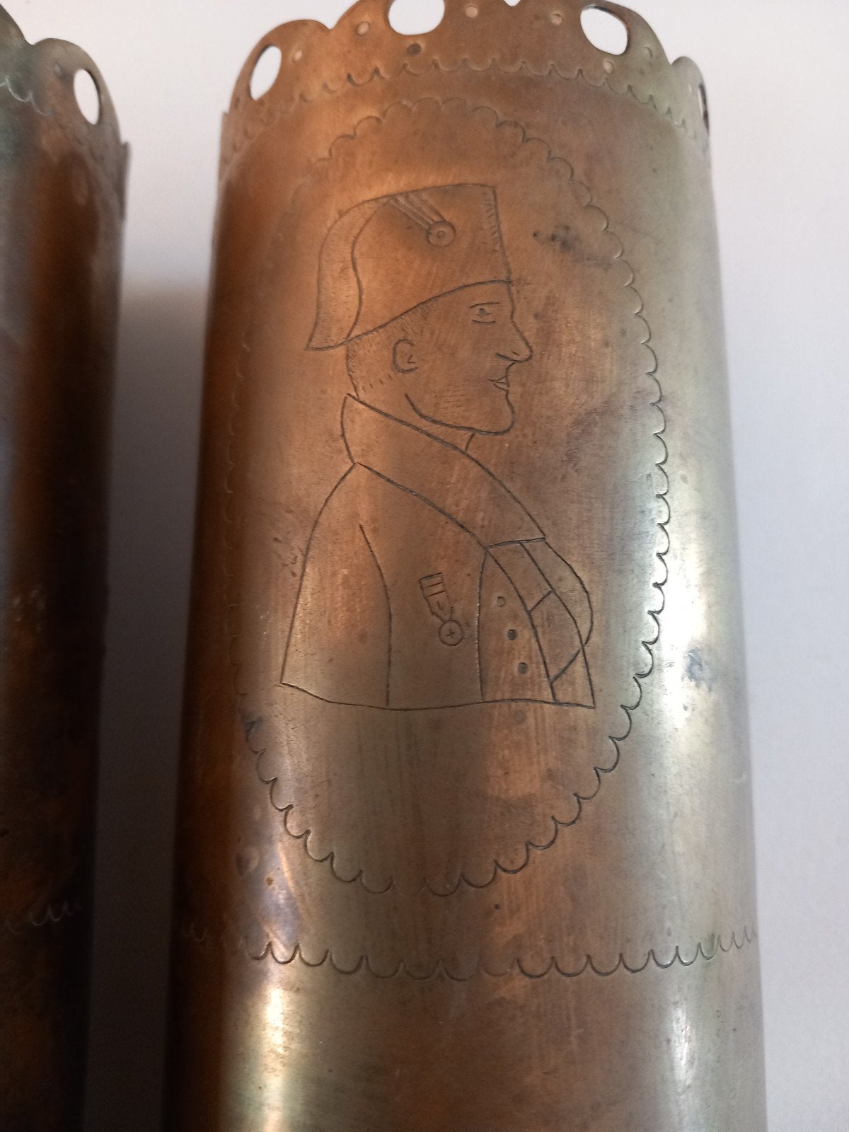 Duits trench art wo1 Napoleon, ., Ophalen of Verzenden, ., .