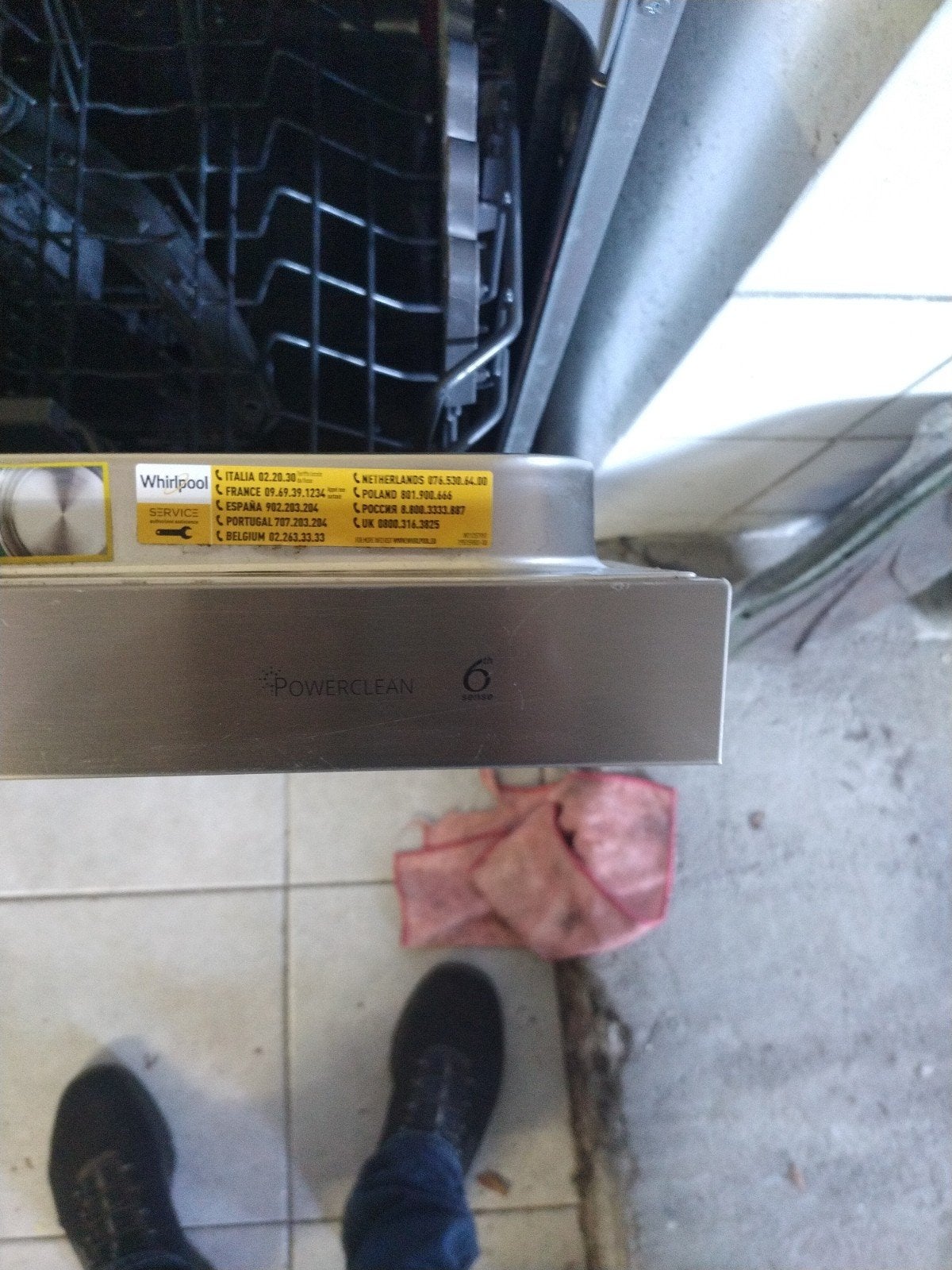 Whirlpool Powerclean vaatwasser - Inbouw, Ophalen of Verzenden, Gebruikt, Inbouw, 60 cm of meer