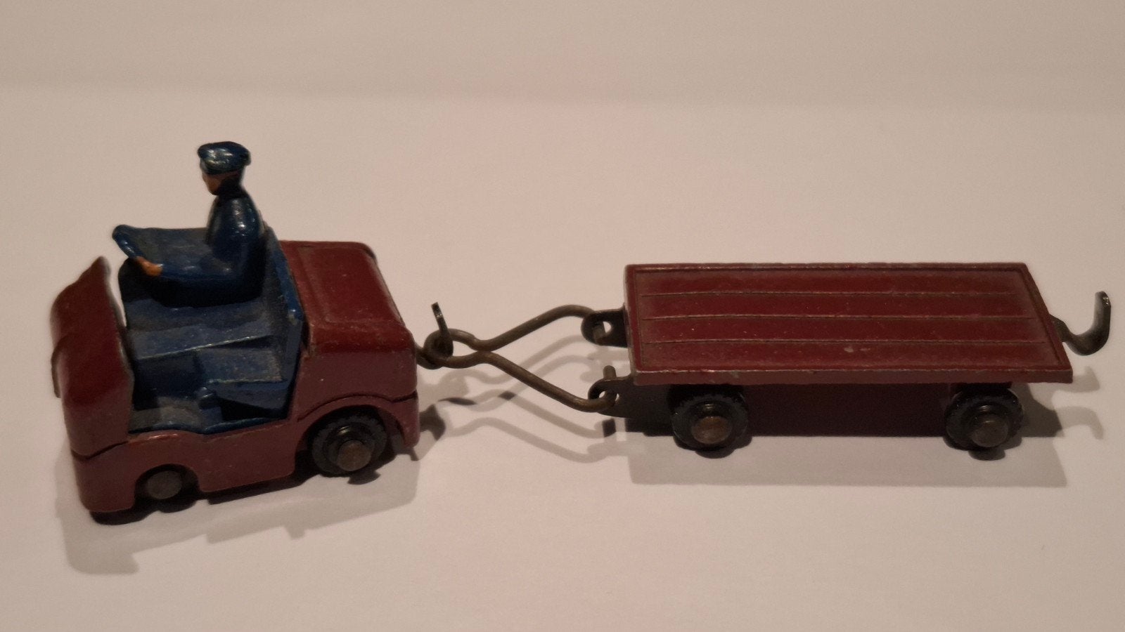 Dublo Dinky Toys 076 Lansing Bagnall  Tractor & Trailer, Hobby en Vrije tijd, Overige merken, Gebruikt, 1:50 of kleiner, Ophalen of Verzenden