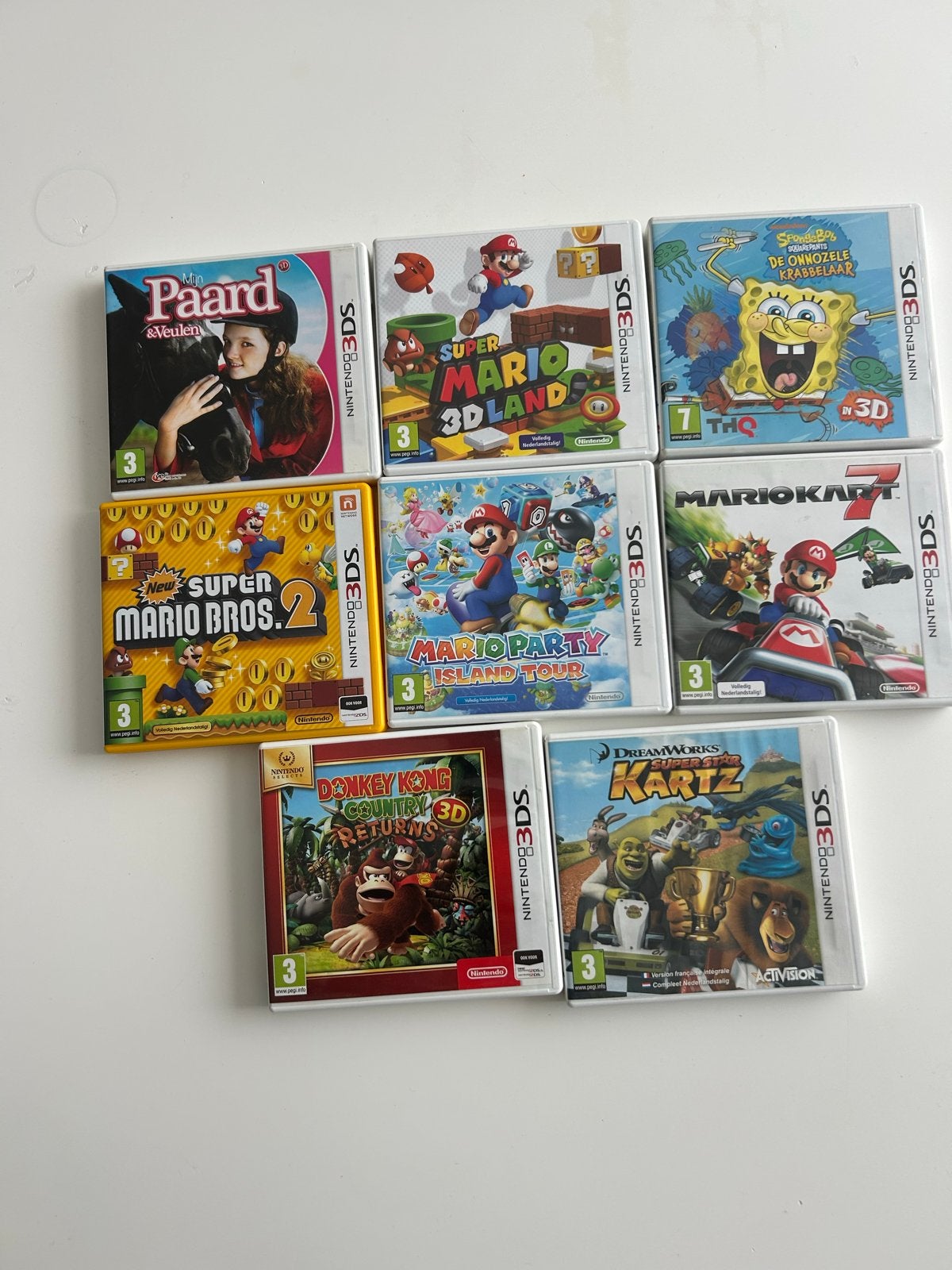 Nintendo 3DS Games - Diverse Titels (Mario, Donkey Kong), Ophalen of Verzenden, Gebruikt, Avontuur en Actie, Vanaf 3 jaar