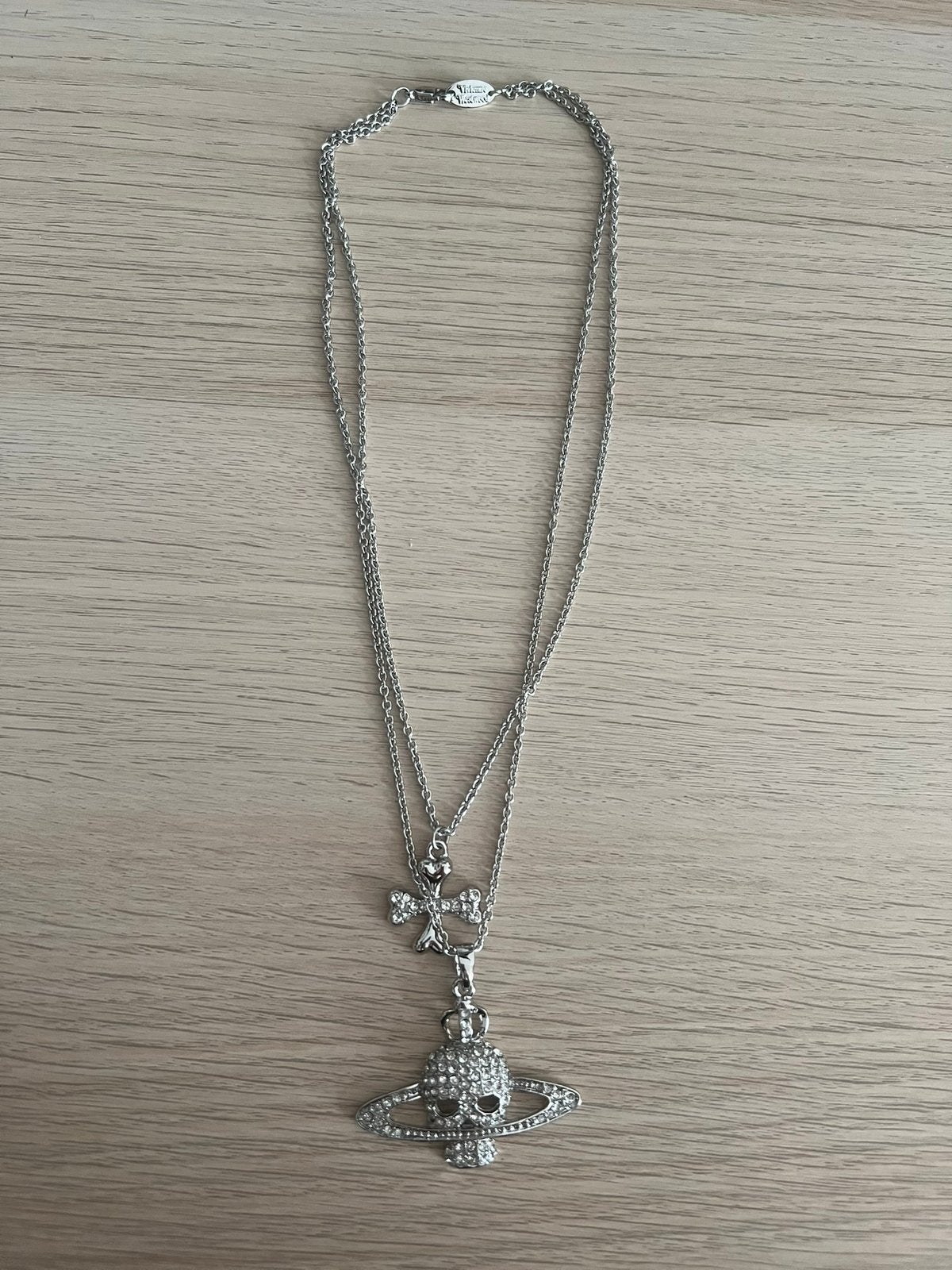 Vivienne westwood skull necklace, Ophalen of Verzenden, Zo goed als nieuw, Overige materialen