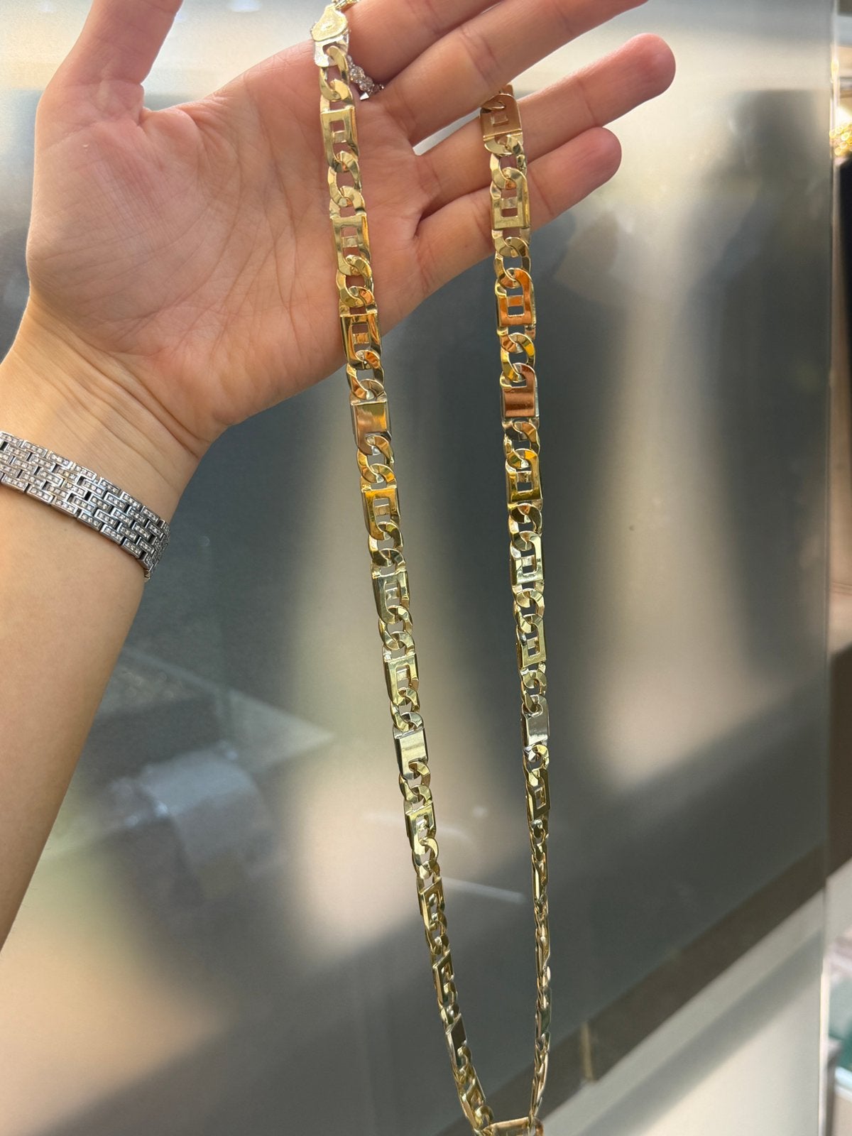 14KT Goud - 92 Gram - Ketting - ROLLIE - Herenketting, Ophalen, Nieuw, Goud