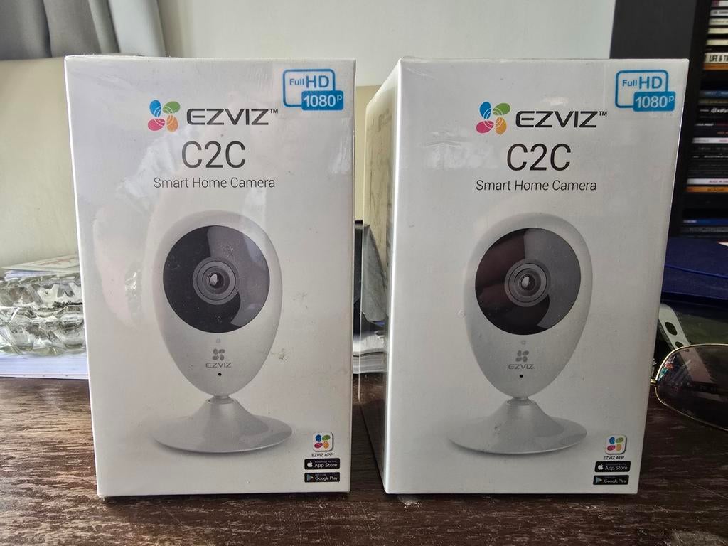 2x EZVIZ C2C Smart Home Camera Full HD 1080p, Ophalen of Verzenden, Nieuw, Binnencamera