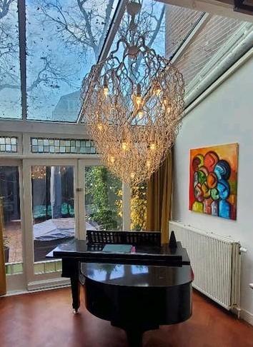 Hollywood Brand van Egmond Conical WIT 90x130 cm - 16 lampen, Ophalen of Verzenden, Zo goed als nieuw, Metaal, 75 cm of meer