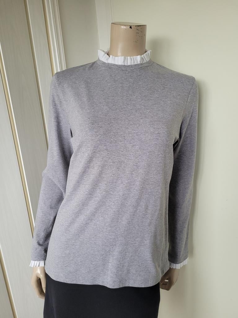 Purdey longsleeve grijs met wit maat L/40, Maat 38/40 (M), Ophalen of Verzenden, Zo goed als nieuw, Purdey