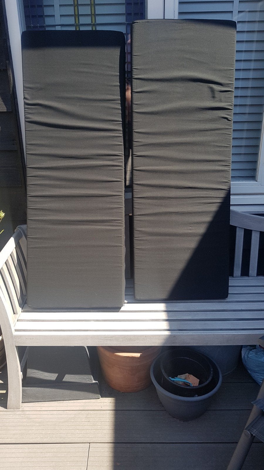 6 Antraciet Pallet/Steigerhouten Bank Kussens 120x60, Tuin en Terras, Ophalen, Nieuw