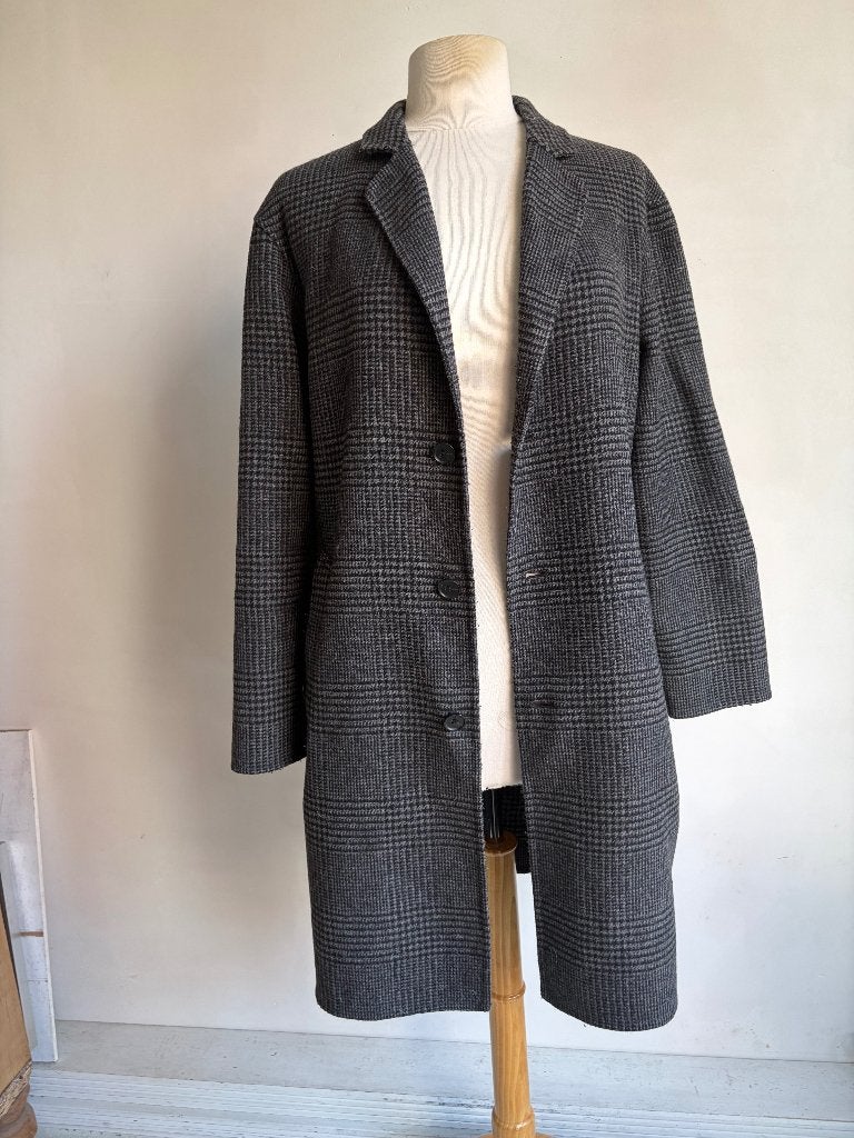 Ralph Lauren jas grijs ruit maat L, Verzenden, Maat 42/44 (L), Zo goed als nieuw, Ralph Lauren