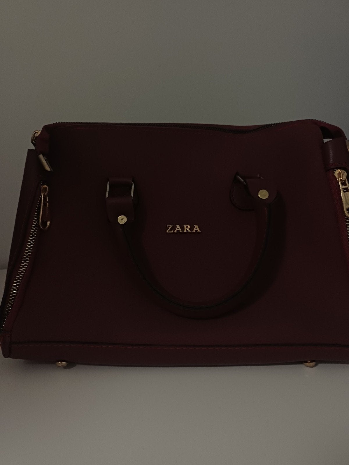 Zara Handtas - Bordeauxrood, Ophalen of Verzenden, Zo goed als nieuw, Overige kleuren, Handtas