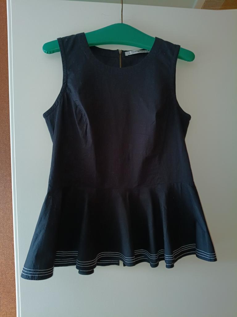 Tuniekje Cora Kemperman L, Kleding | Dames, Ophalen of Verzenden, Zo goed als nieuw, Zwart, Korte mouw