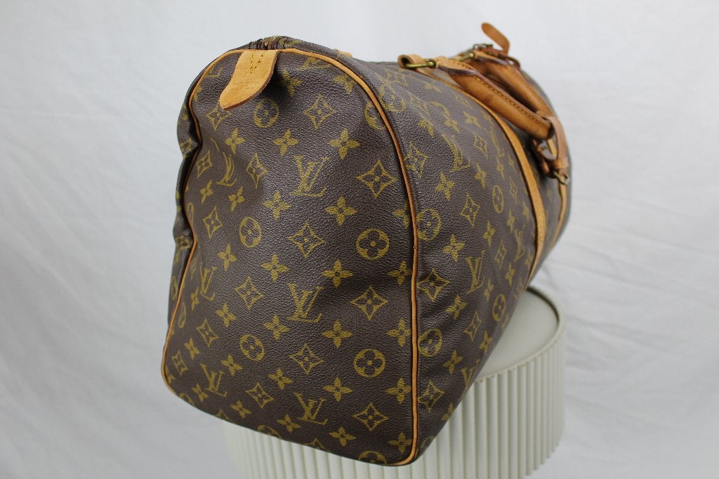 Louis Vuitton Keepall 50 - 1206, 30 cm of meer, Gebruikt, Bruin, Minder dan 35 cm