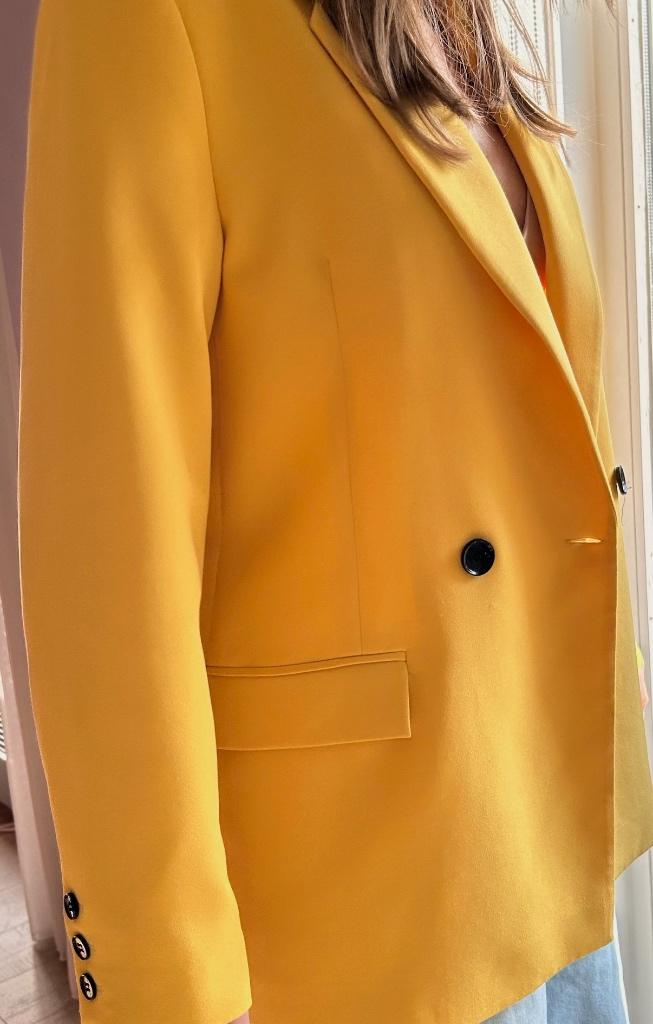 Bien blue blazer geel maat s *IZGS*, Kleding | Dames, Jasjes, Kostuums en Pakken, Geel, Ophalen of Verzenden, Jasje, Maat 36 (S)