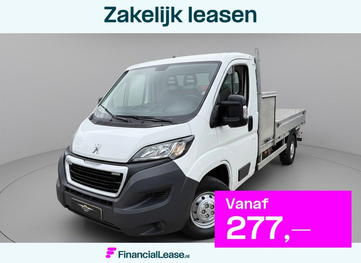 Peugeot Boxer 333 2.0 BlueHDI L2S Pick-Up * Kraan * Airco *, Voorwielaandrijving, Dealer onderhouden, Gebruikt, 4 cilinders