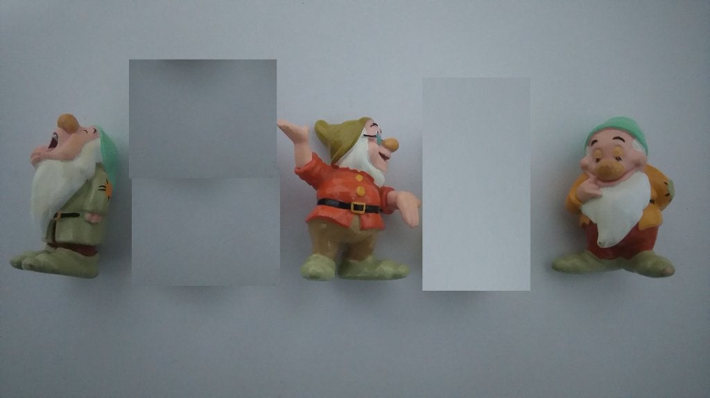 Sneeuwwitje dwergen hardplastic figuren set Disney tekenfilm, Ophalen of Verzenden, Gebruikt