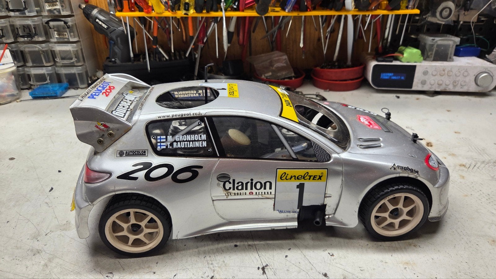 te koop mooie hpi rs 4, Gebruikt, Ophalen of Verzenden, Schaal 1:10, Auto onroad
