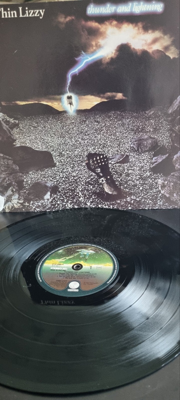 Thin Lizzy - Thunder and Lightning LP (1983), Gebruikt, Originele persing, 1980 - 1989, Ophalen of Verzenden