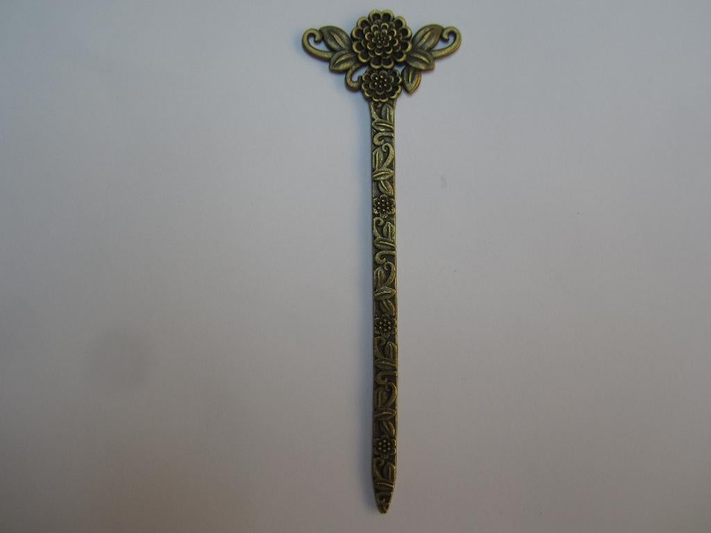 Oude Chinese haarspeld van koper 4437B, Ophalen of Verzenden