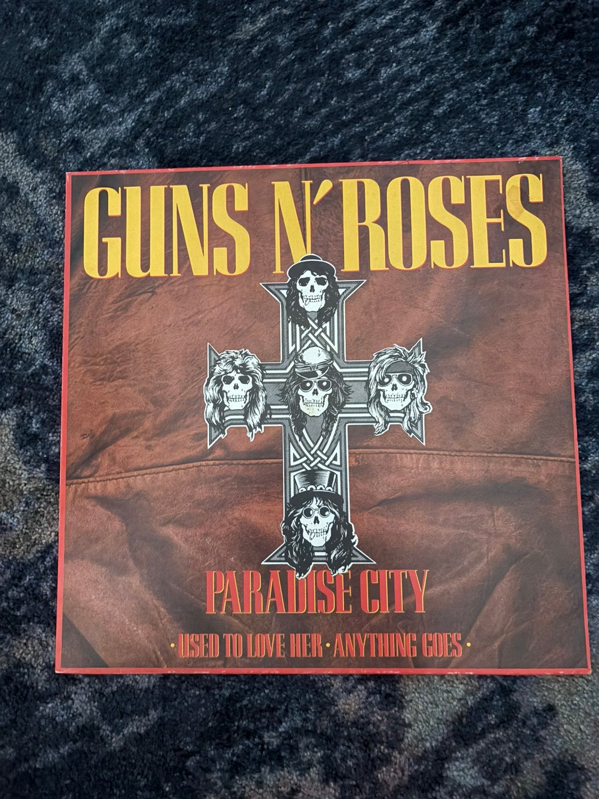 Guns n roses paradise city 12” maxi single, Ophalen of Verzenden, Gebruikt, 12 inch, Overige typen