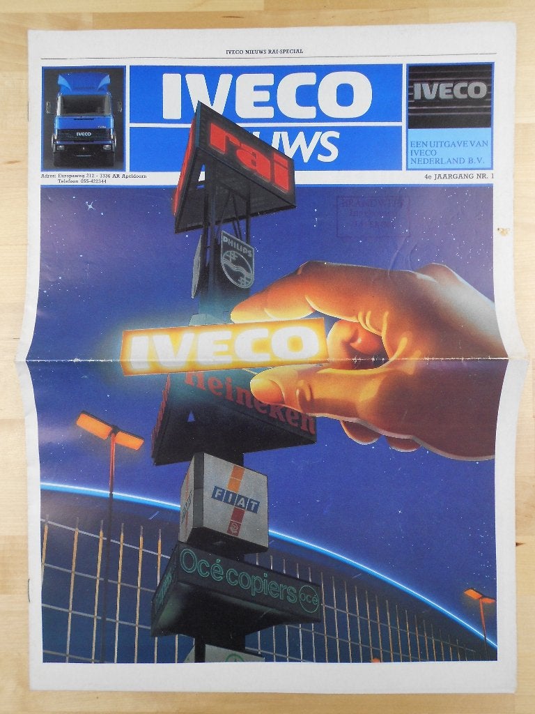 Iveco Nieuws Magazine 1984 nr. 1 - RAI, Iveco, Ophalen of Verzenden, Zo goed als nieuw, Overige merken