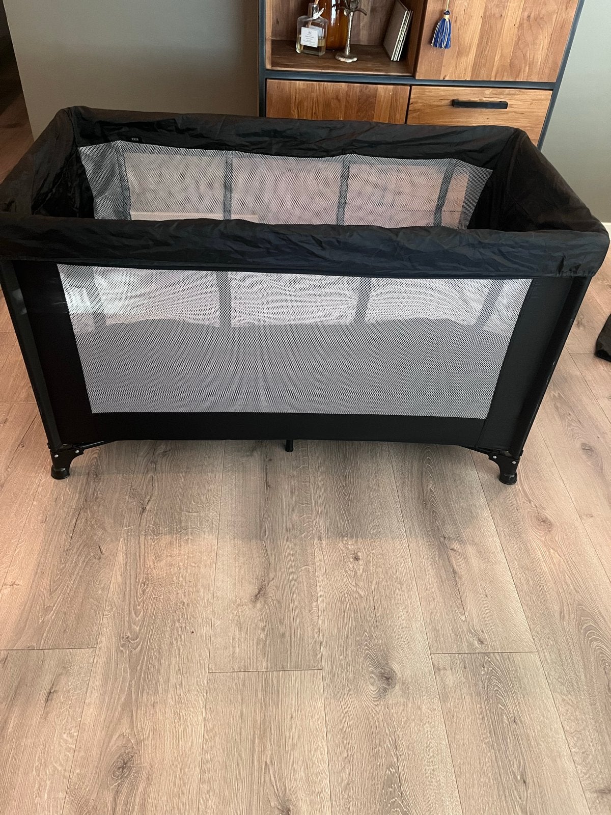 Cabino campingbed met verhoger en matras, Kinderen en Baby's, Ophalen, Gebruikt, 70 tot 85 cm, Minder dan 140 cm