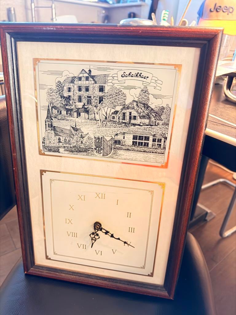 Pentekening Schalkhaar met klok, Ophalen, Minder dan 50 cm
