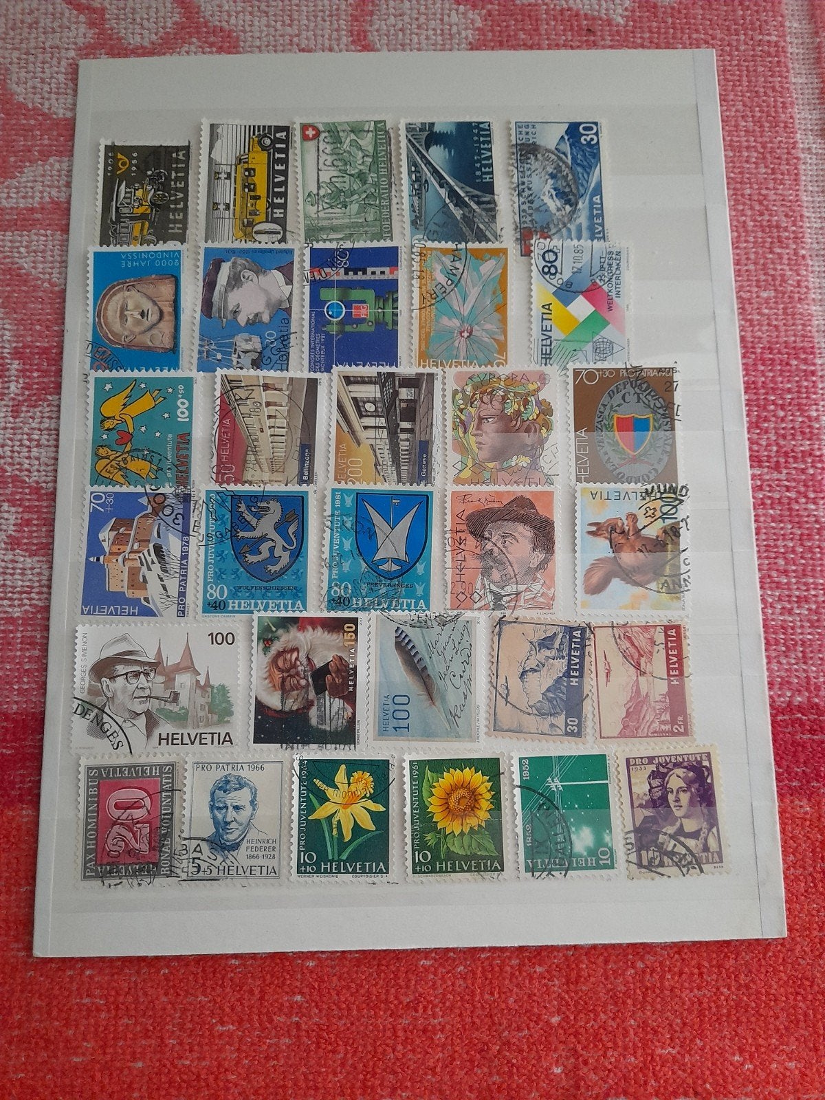 Kaveltje postzegels Zwitserland, Postzegels en Munten, Postzegels | Volle albums en Verzamelingen, Ophalen of Verzenden, Buitenland