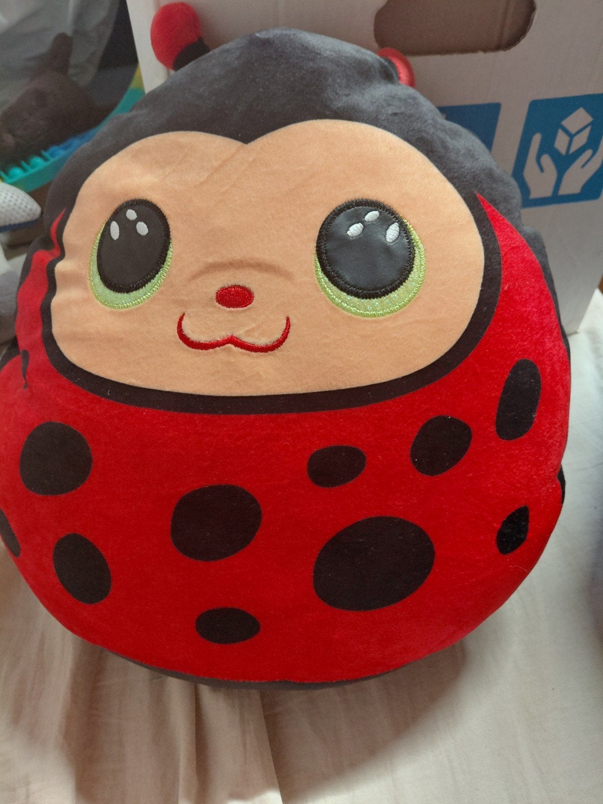 Ty Squish-a-Boos Izzy Lieveheersbeestje Knuffel, Ophalen, Overige karakters, Overige typen, Middelgroot (20 tot 80 cm)