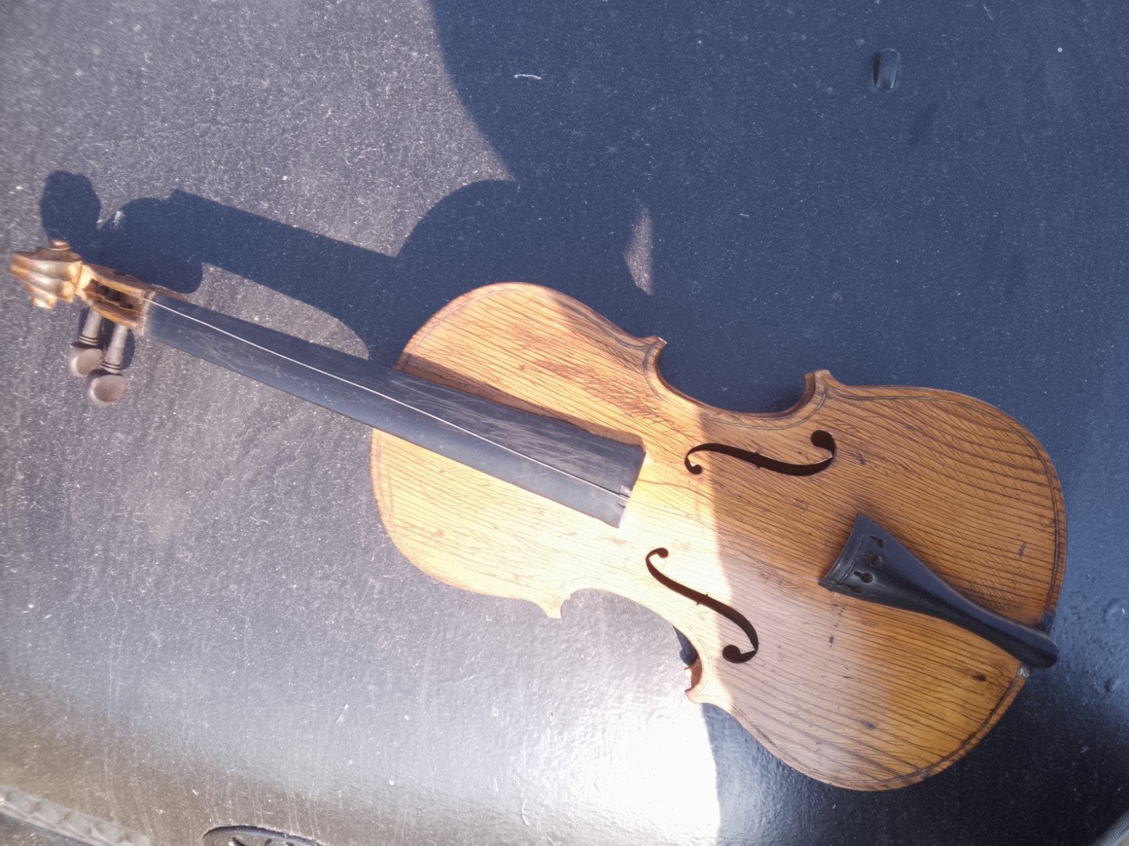 Houten Viool - Decoratief of voor Restauratie, Muziek en Instrumenten, Strijkinstrumenten | Violen en Altviolen, Ophalen of Verzenden