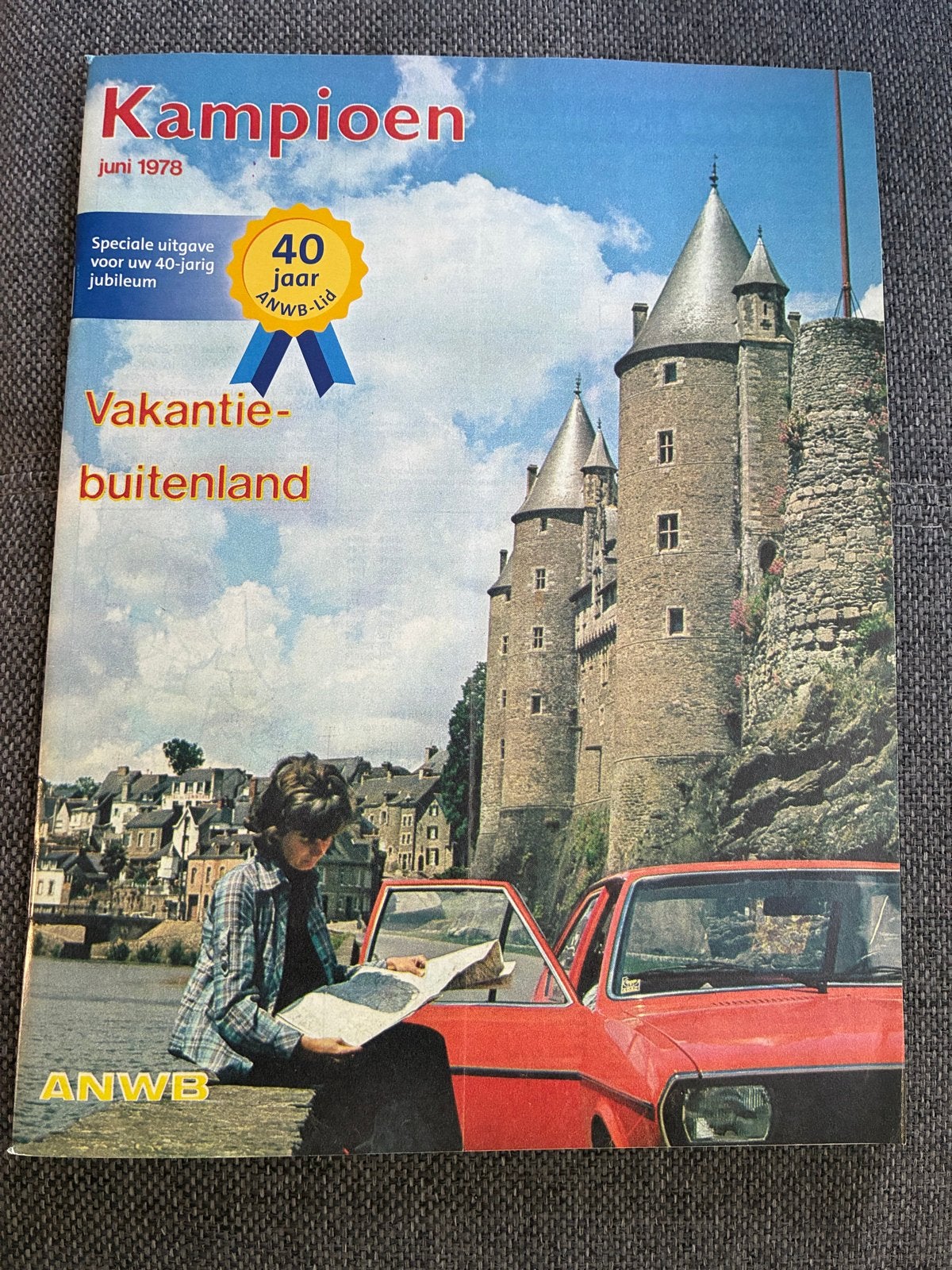 Kampioen Juni 1978 - 40 jaar ANWB-lid Vakantie-buitenland, Ophalen of Verzenden, Zo goed als nieuw, Overige typen