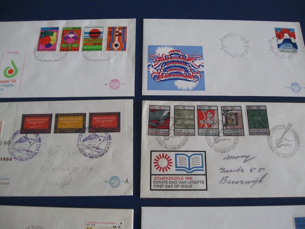 Eerste Dag Enveloppen en Davo albums zegels Ned. gestempeld, Ophalen, Onbeschreven, Nederland