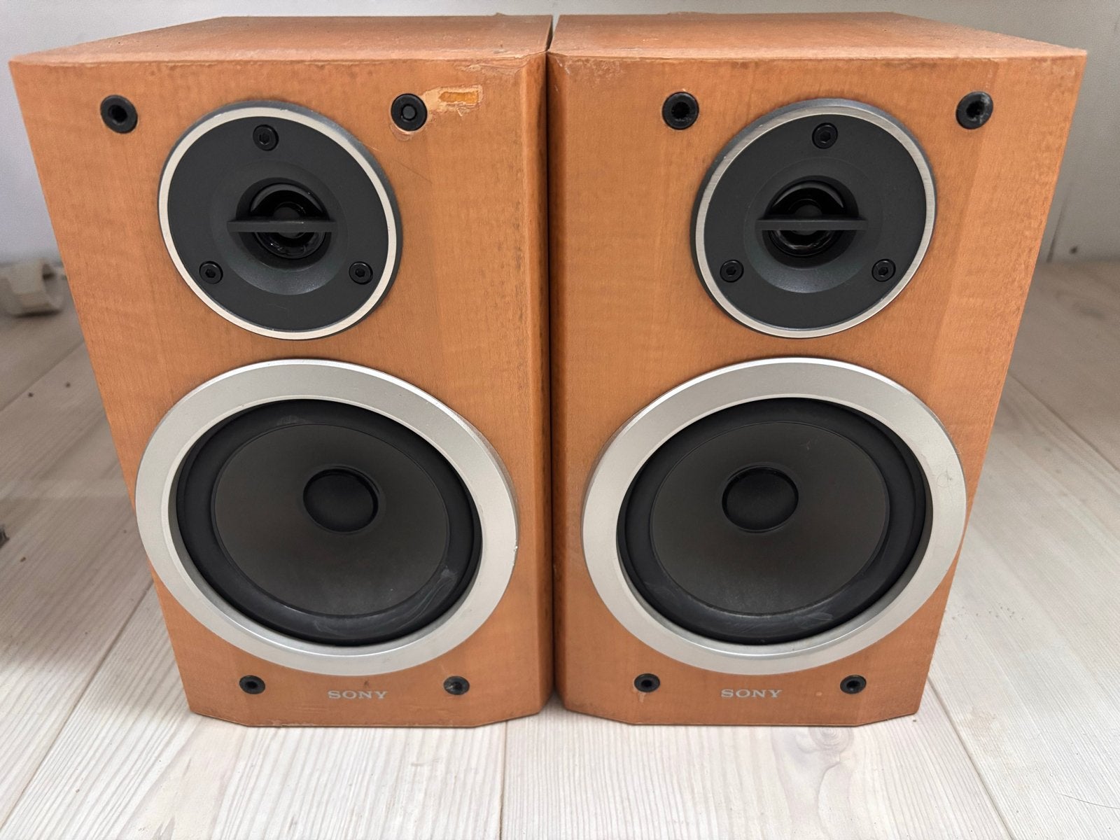 Sony SS-CMD373 houten Speakers - Gebruikt, Gebruikt, Ophalen of Verzenden, Sony, Minder dan 60 watt