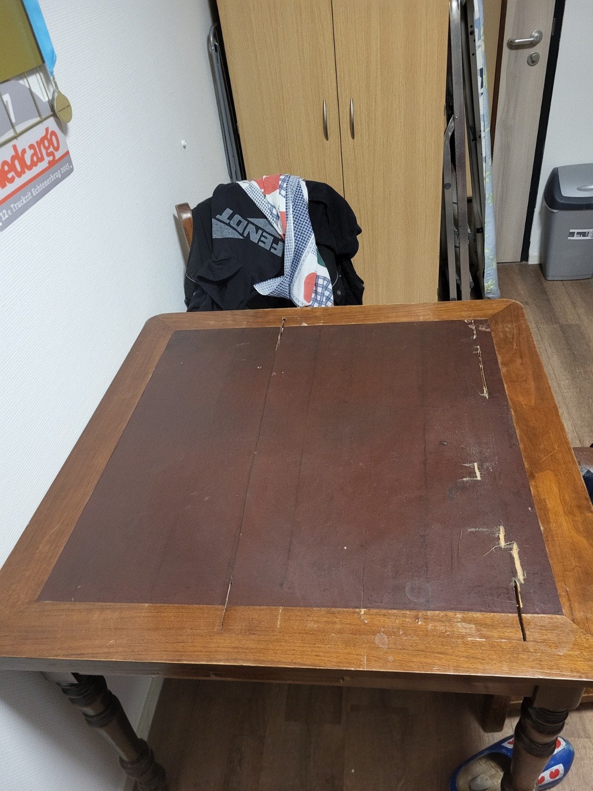 Vintage houten bijzettafel/sidetable, Antiek en Kunst, Ophalen