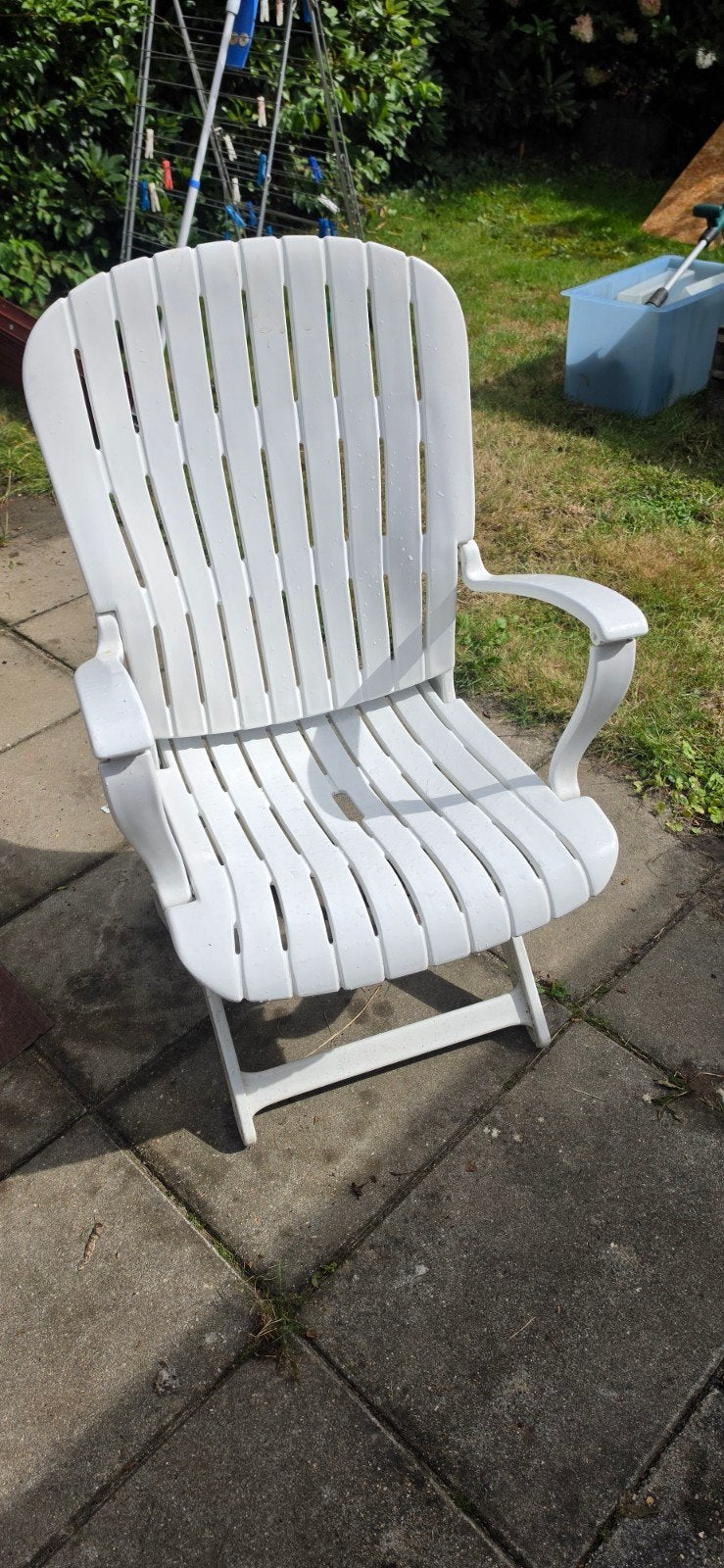 4 mooie witte Allibert Tangor stoelen ., Ophalen, Zo goed als nieuw, Kunststof