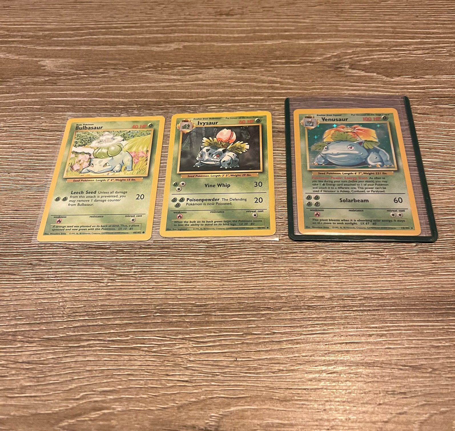 Te koop: 3 mooie Base Set kaarten!, Ophalen, Zo goed als nieuw, Meerdere kaarten