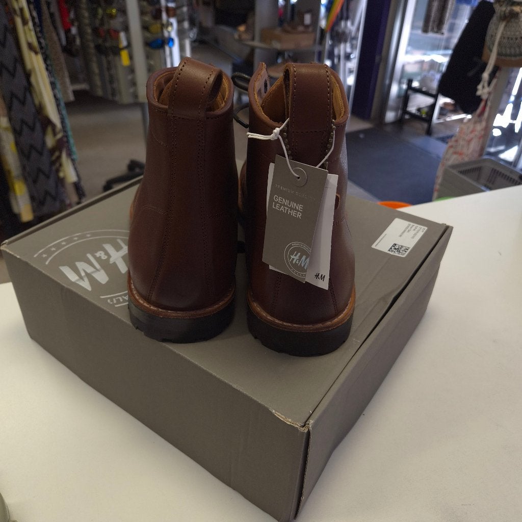 H&M Premium leren veterboots mt 46 nieuw cognac bruin 51517, Kleding | Heren, H&M Hennes & Mauritz AB, Bruin, Mäster Samuelsgatan 46, 106 38 Stockholm, Sweden
