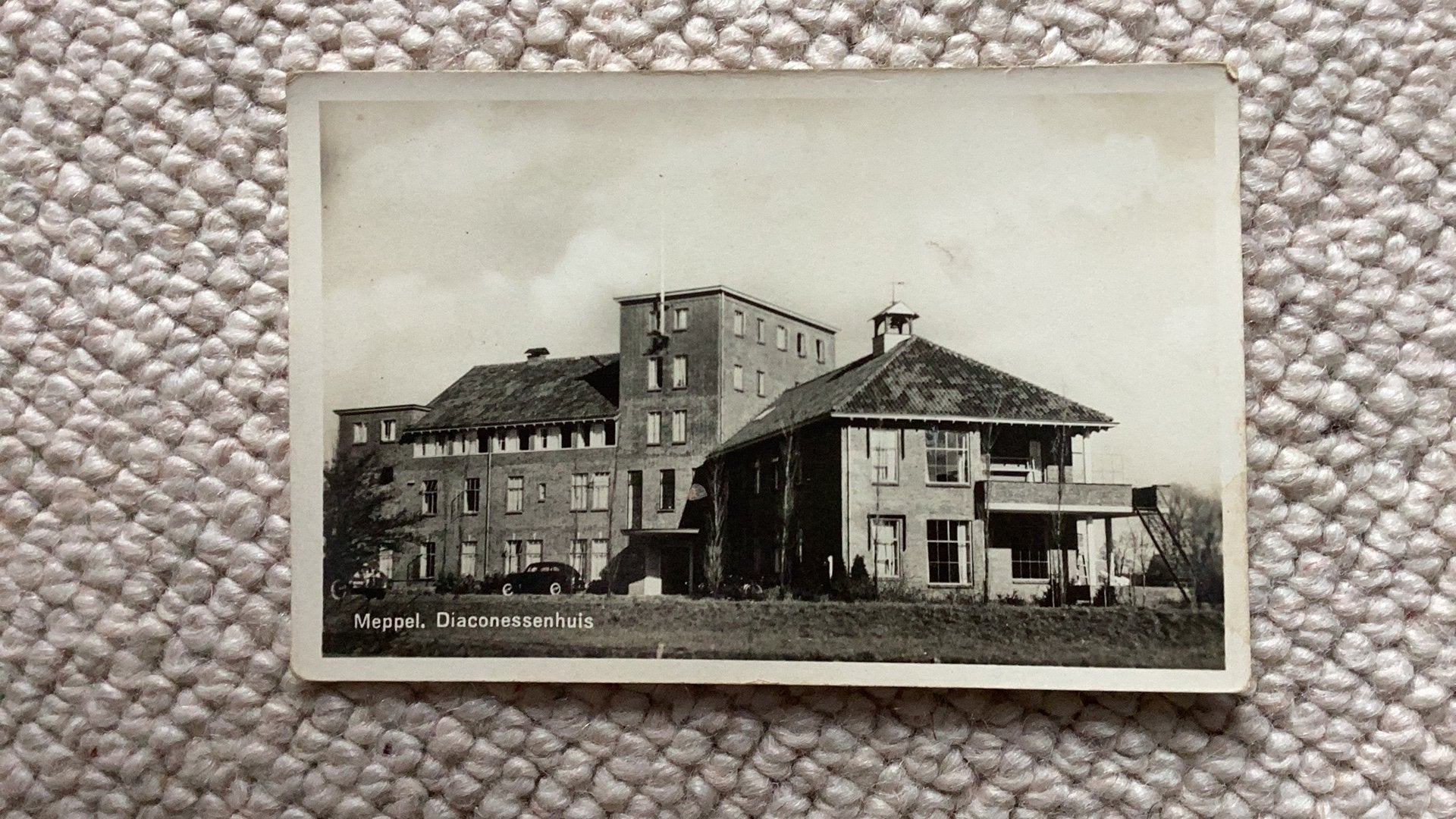 Ansichtkaart Meppel Diaconessenhuis 923, Ophalen of Verzenden, 1940 tot 1960, Ongelopen, Drenthe