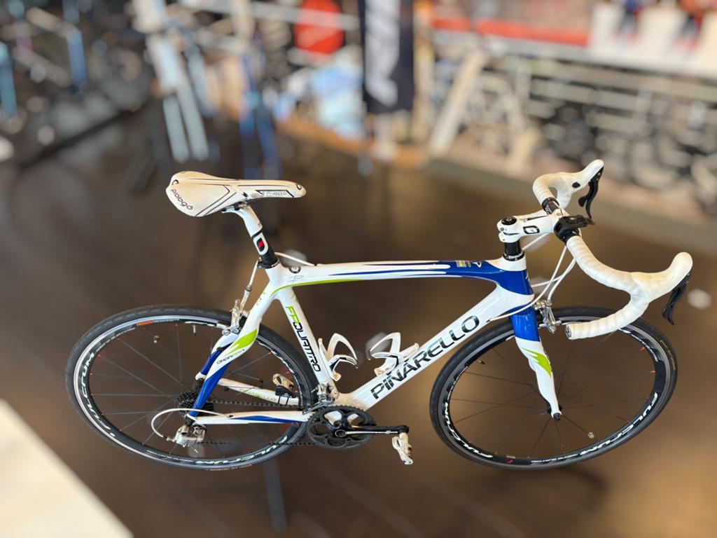 Pinarello FP Quattro carbon racefiets, M56, Campagnolo, Gebruikt, Carbon, Velgrem, Info