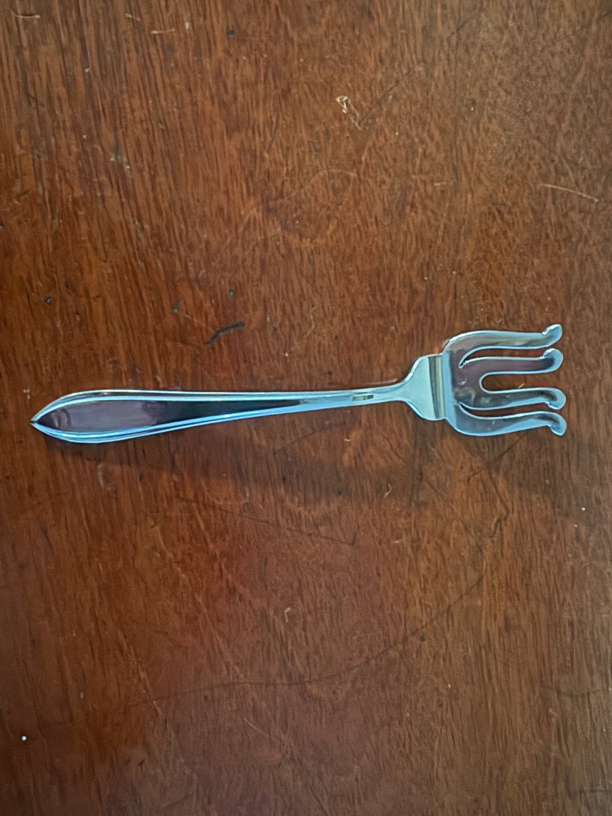 SOLA 430 puntfilet sardinenvorkje, Antiek en Kunst, Antiek | Bestek, Ophalen of Verzenden
