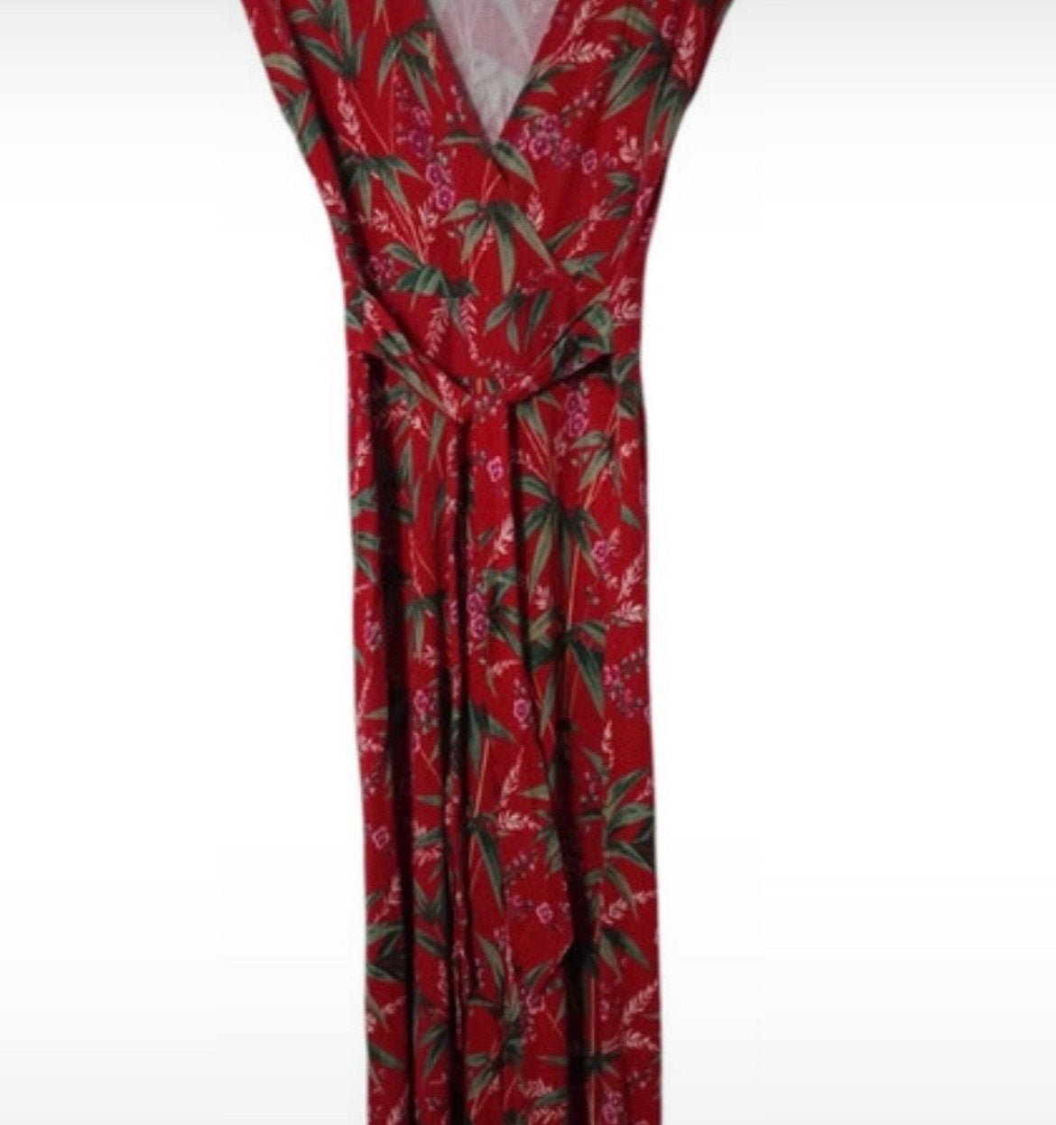 King Louie Jumpsuit rood met bloemenprint maat S, Ophalen of Verzenden, Gedragen, Maat 36 (S), Rood