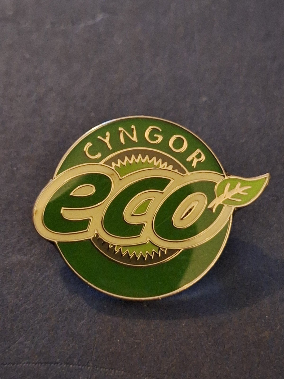 Eco Cyngor enamel Badge, Ophalen of Verzenden, Zo goed als nieuw, Overige onderwerpen, Speldje of Pin