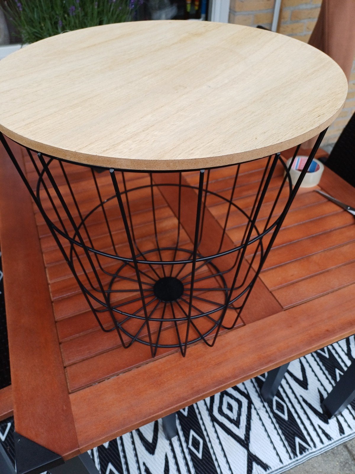 Plantentafel, Huis en Inrichting, Tafels | Bijzettafels, Ophalen, Minder dan 45 cm, Minder dan 55 cm, Rond