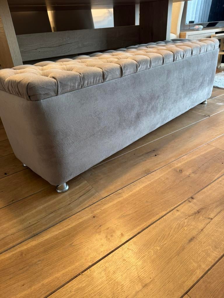 Table Bench/ gray, Minder dan 50 cm, 125 cm of meer, Ophalen of Verzenden, Zo goed als nieuw
