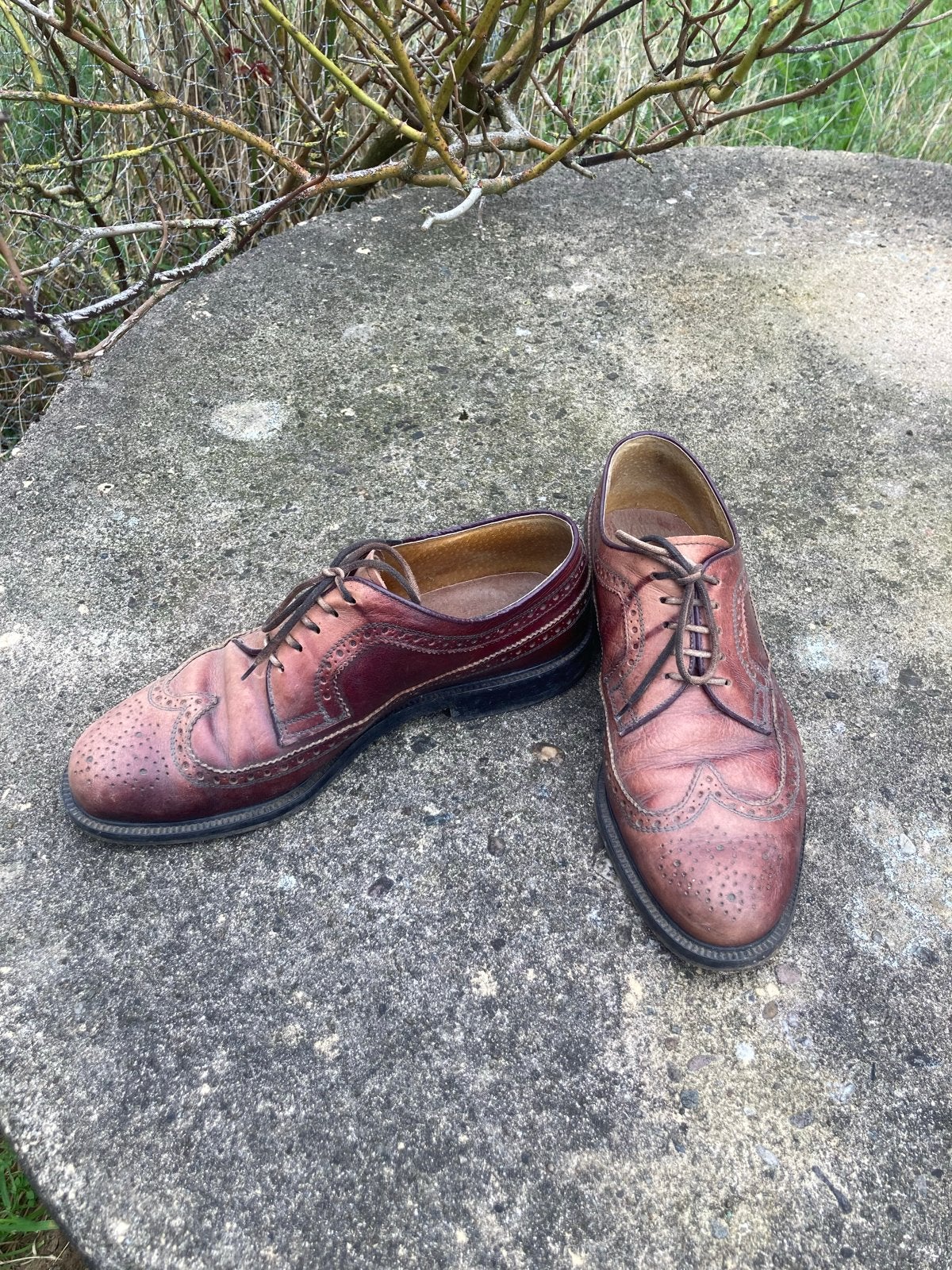 Stijlvolle Heren Brogues, Ophalen, Gedragen, Bruin, Veterschoenen