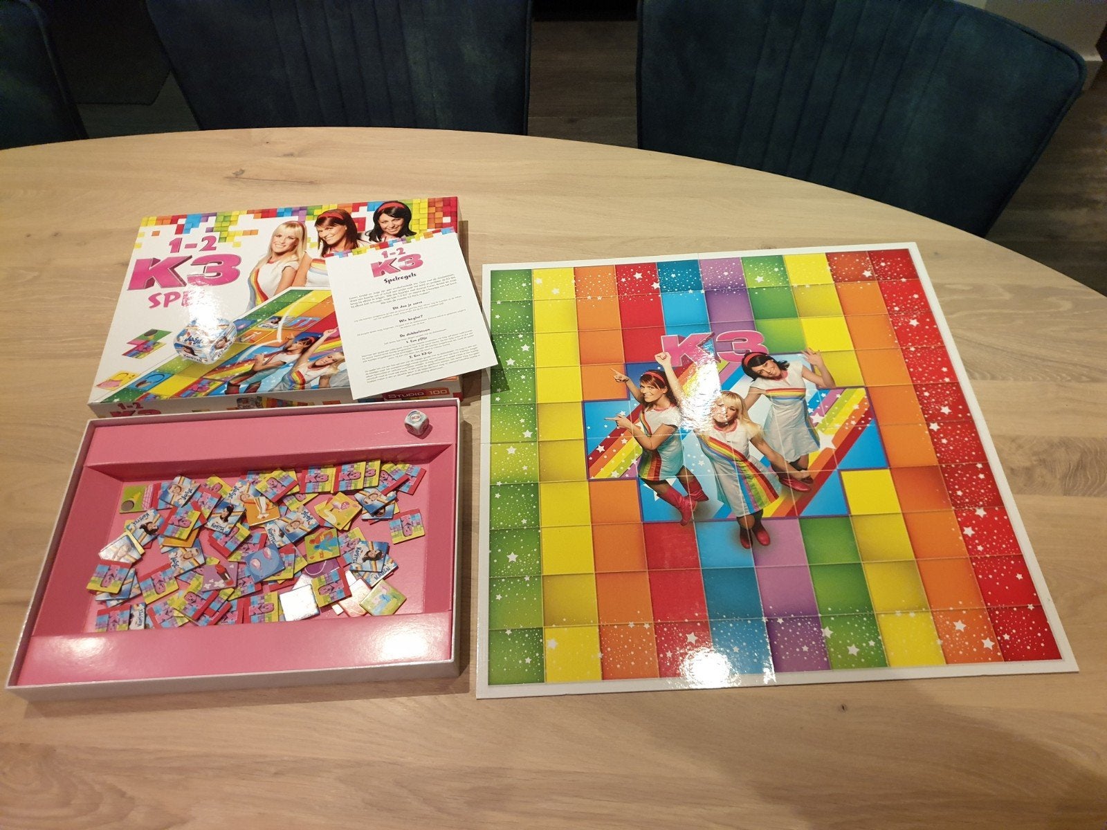 1-2 K3 Spel - Bordspel voor kinderen, Drie of vier spelers, Ophalen of Verzenden, Zo goed als nieuw, Studio 100